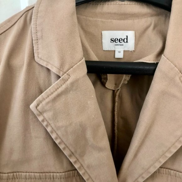 Seed Heritage Brown Women's Utility Romper - Picture 2 of 6